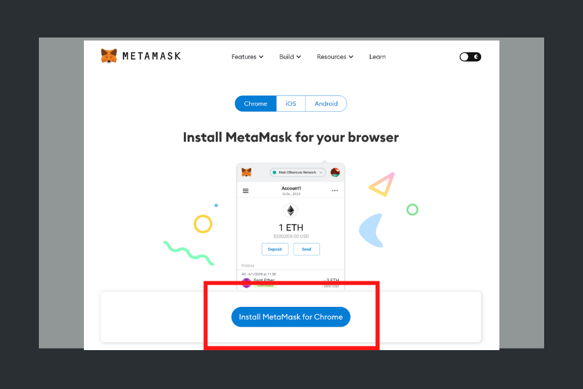 MetaMask for Chromインストール１